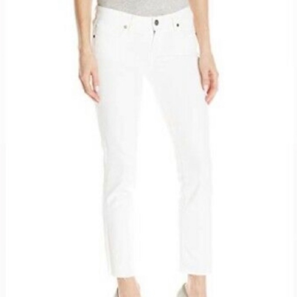 PAIGE Miki Straight raw edge jeans. Size 28.